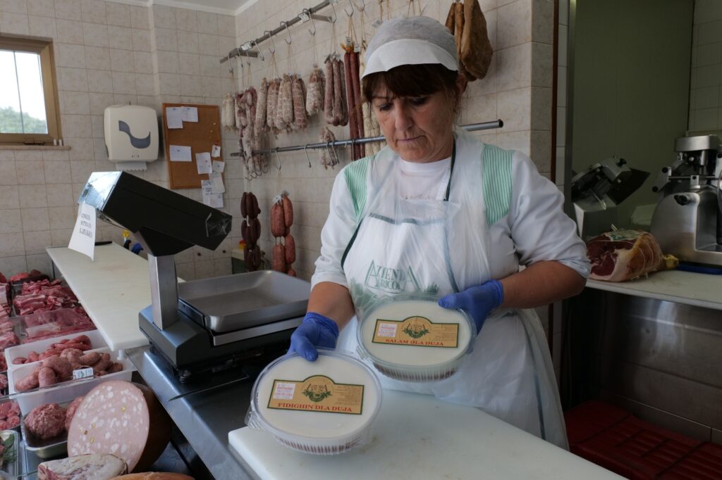 salame e fidighina della duja